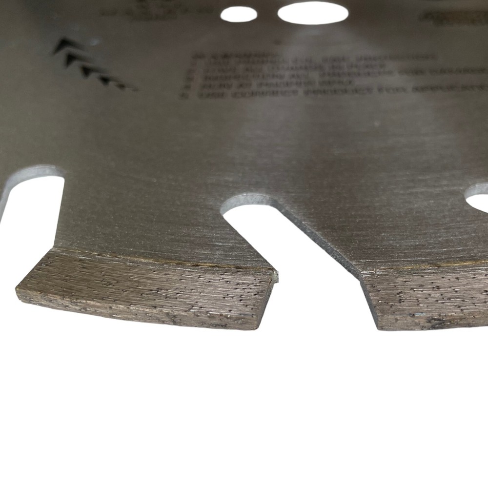 2 Pack 14" Block Abrasive Materials concrete Asphalt Brick Blade 1" Arbor