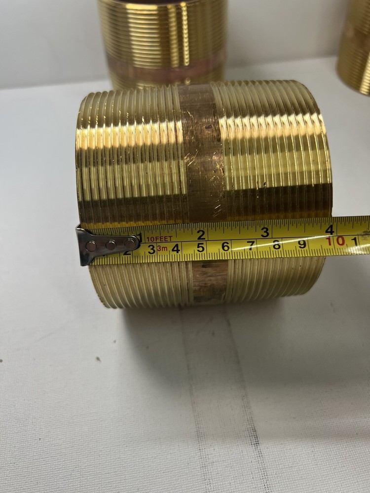4" x 4” Inches Close Brass Nipple