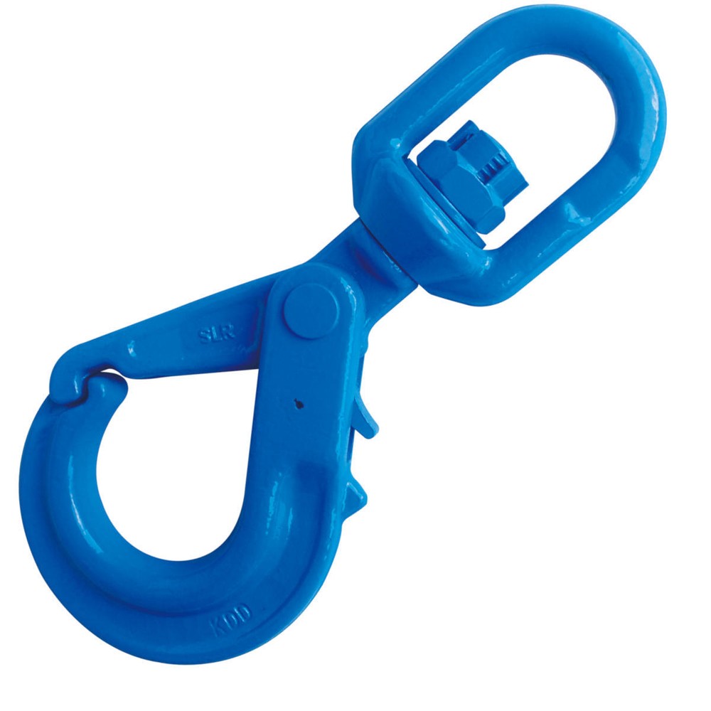 3/8" Grade 100 Swivel Self Locking Hook