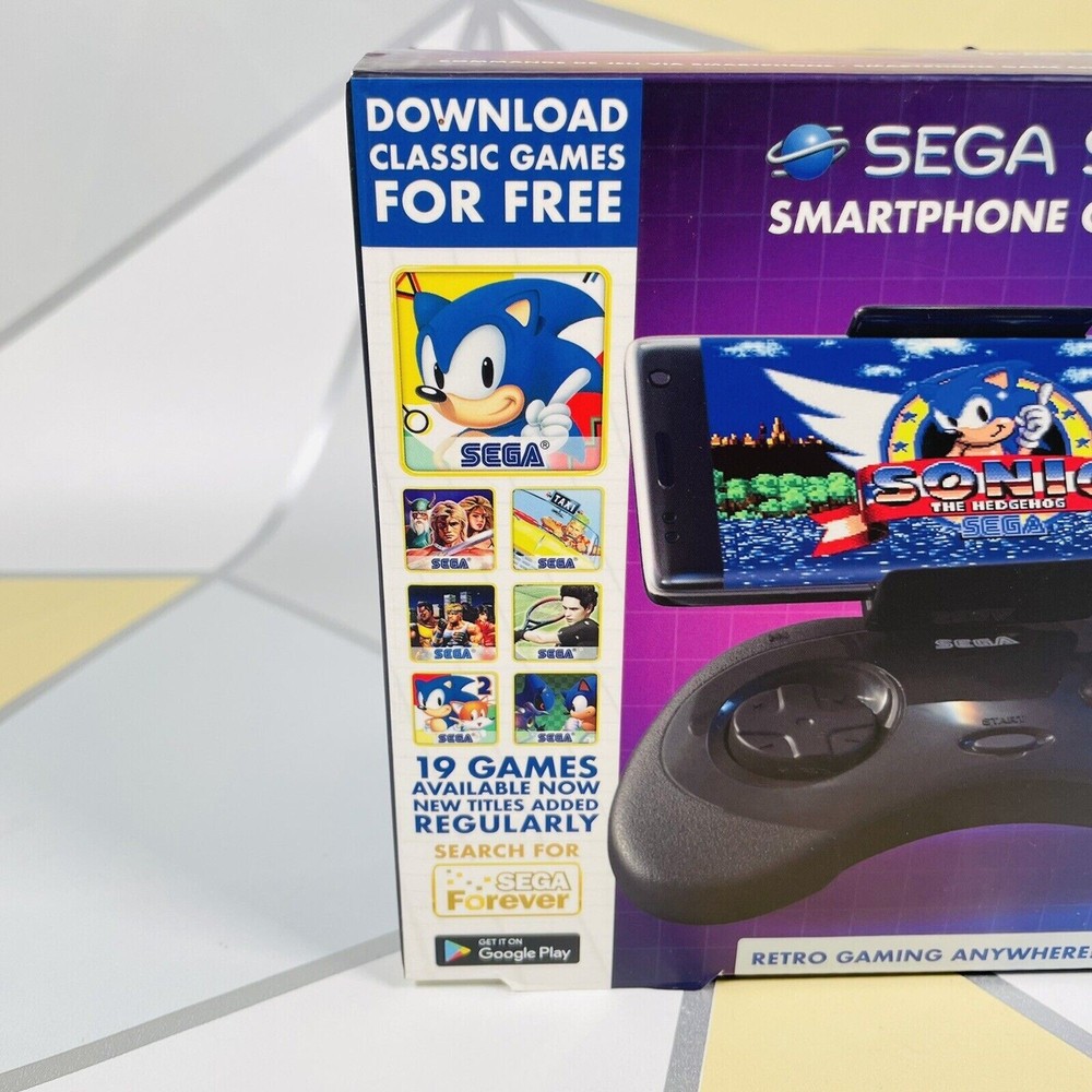 Sega Saturn Smartphone Bluetooth Controller for Android 19 Games inc Sonic 1,2+4