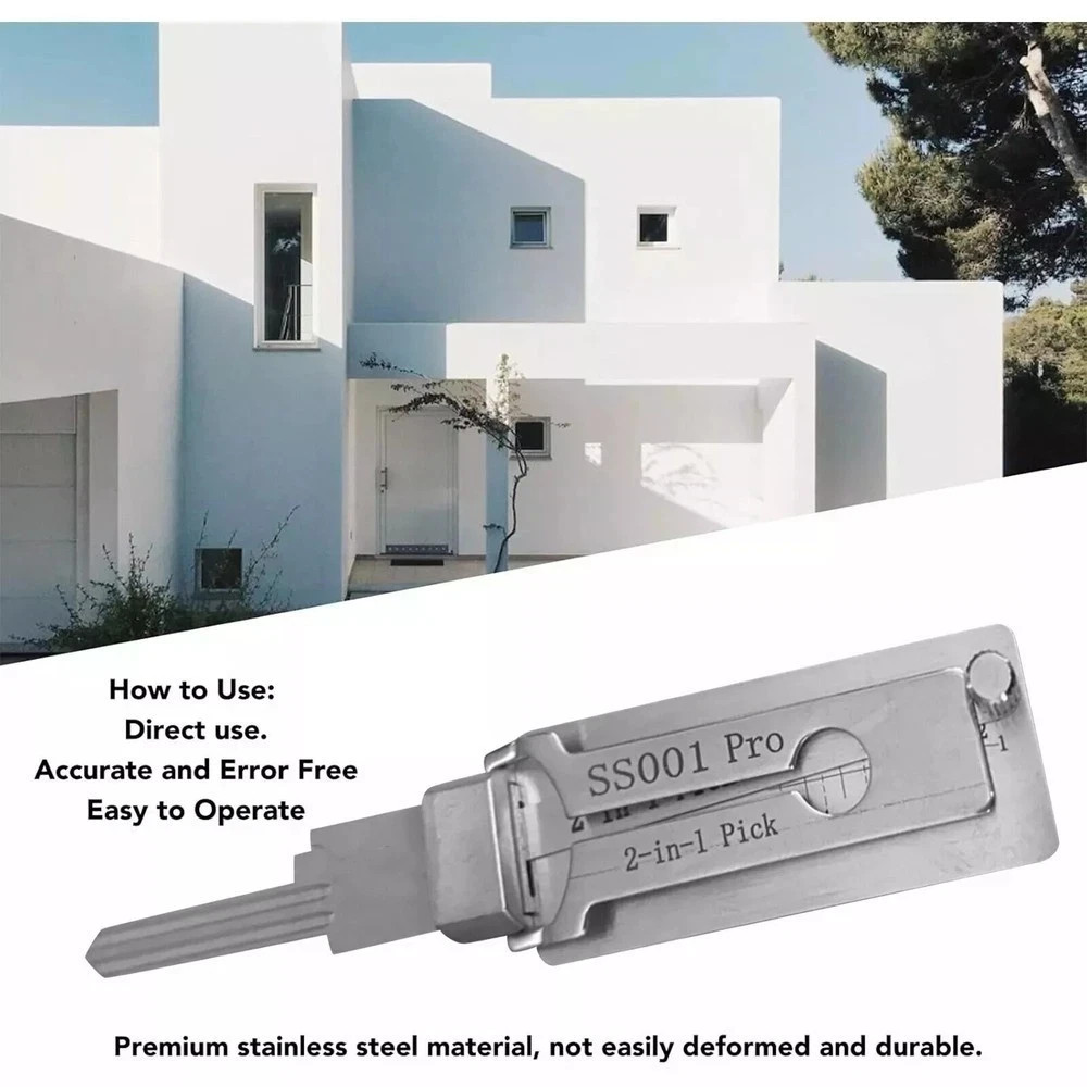 Key Decoder Perfect Match For Key Picking Hook Tool Stainless Steel SS001 PRO