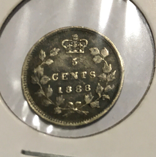 Canada 5c Silver 1888