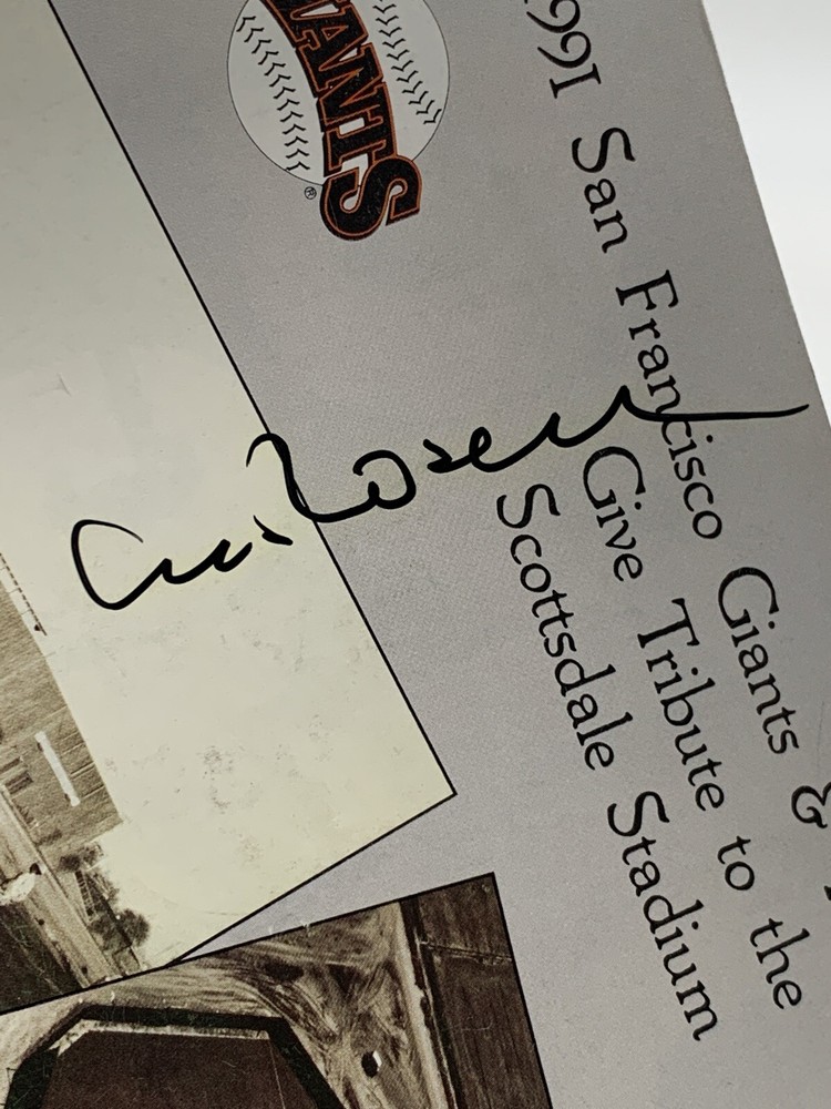 San Francisco Giants Spring Training Program 1991 Signed Copy Baseball 20-1682