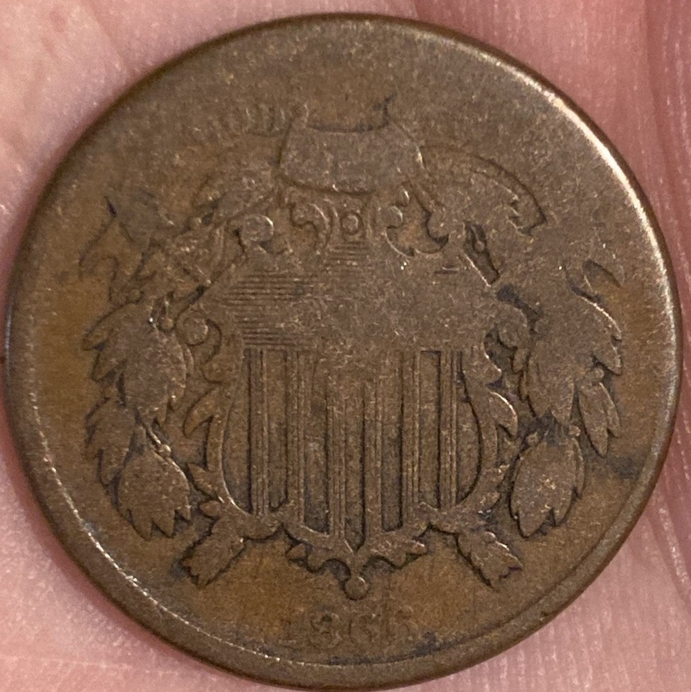 1866 Two Cent Piece Good