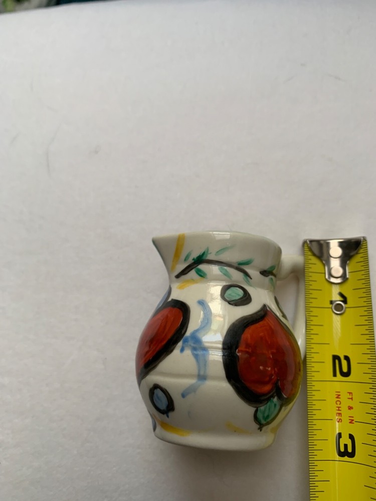 Vintage Handpainted Pitcher Miniature 3"