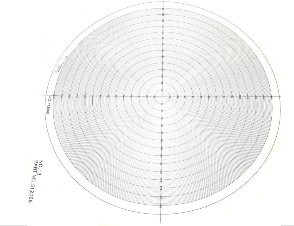 Optical Comparator Chart For Profile Projector Overlay Chart 512068
