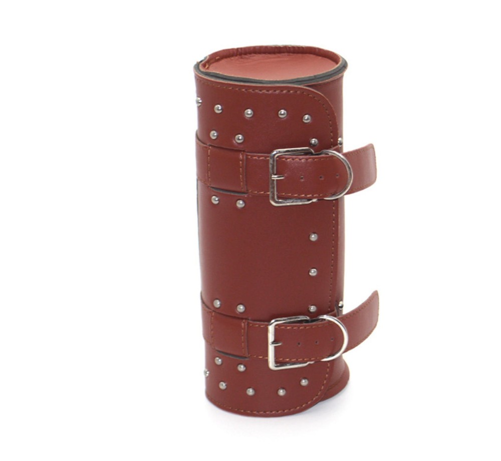 Motorcycle Front Fork Tool Bag PU Leather Handlebar Pouch Storage Saddle Bag Hot