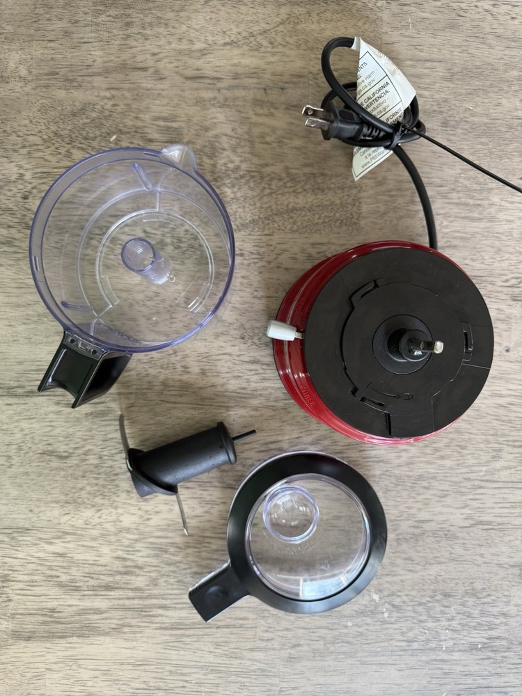 KitchenAid KFC3516 3.5 Cup Mini Food Processor - Contour Silver - Working!