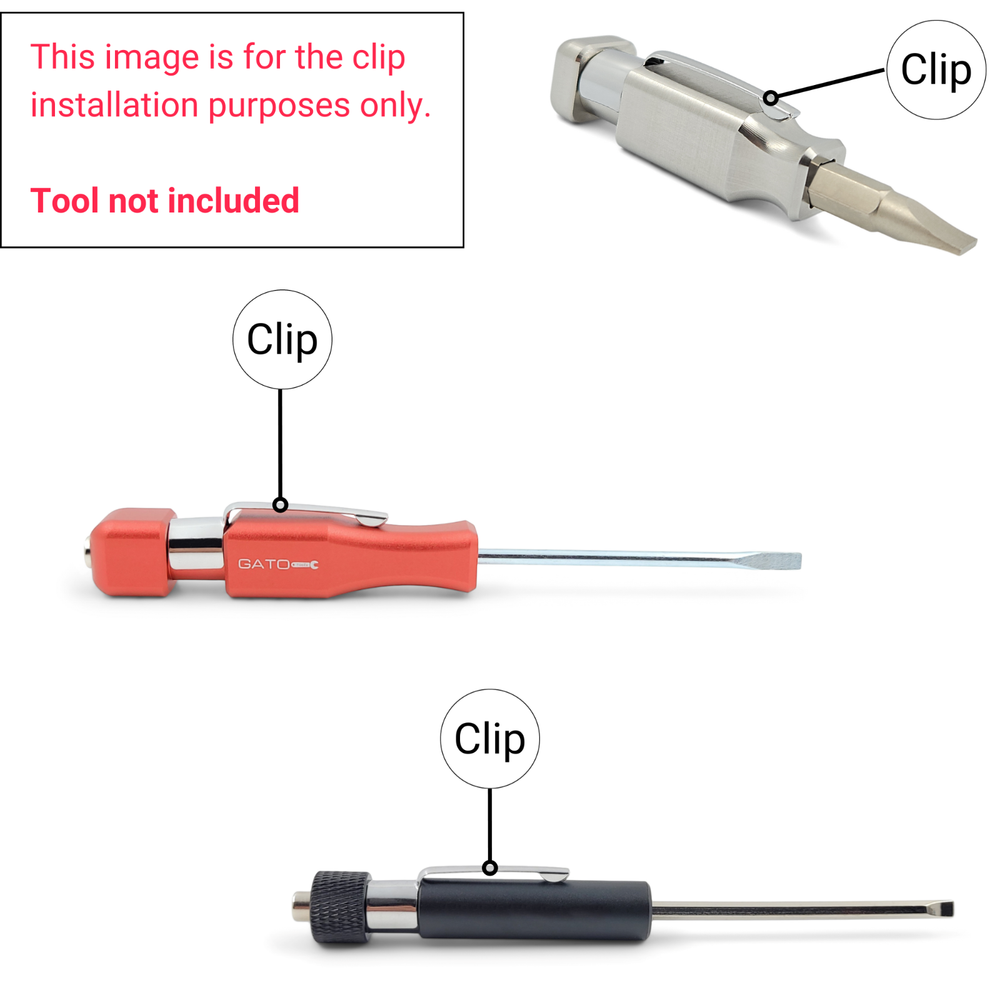 Pocket Clip Replacement for Screwdrivers (6-Pack)