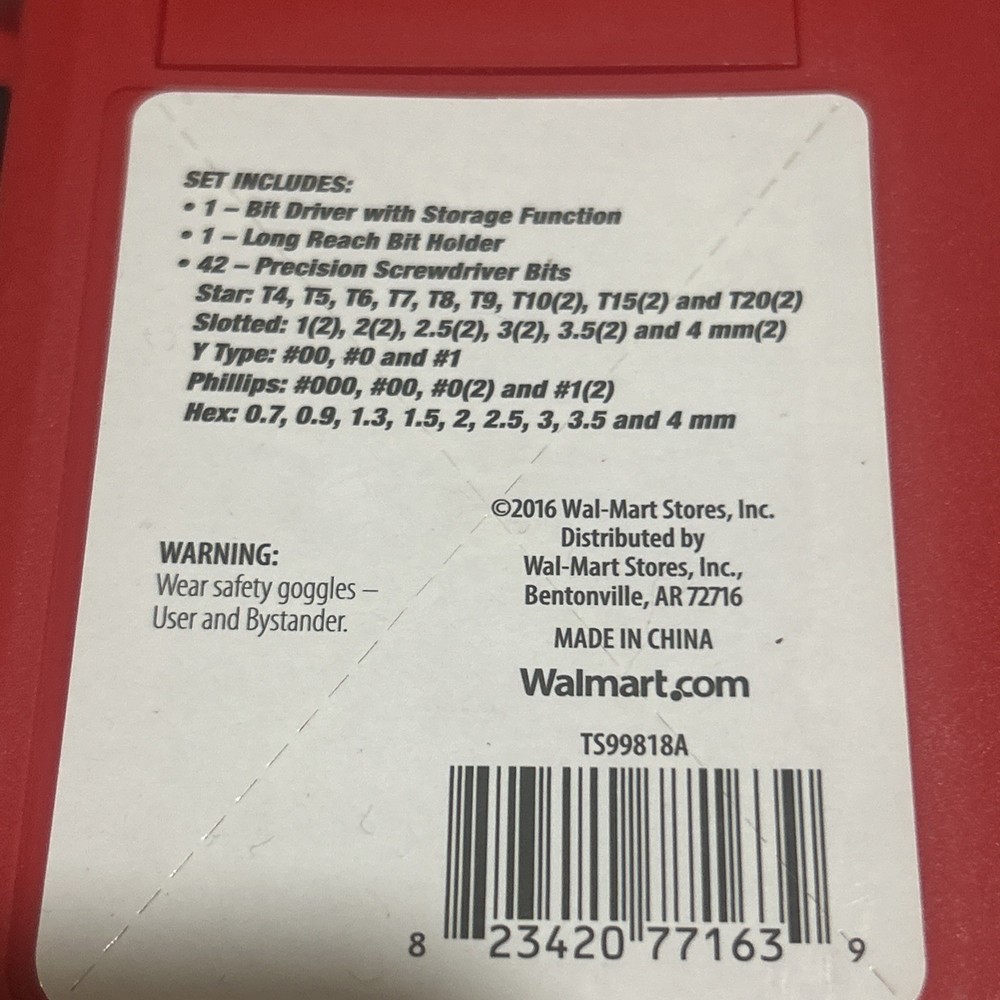 Hyper Tough 44-Piece Precision Screwdriver Bits Set