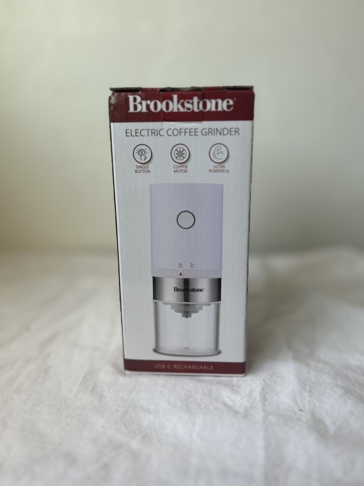 Brookstone Electric Coffee Grinder NIB