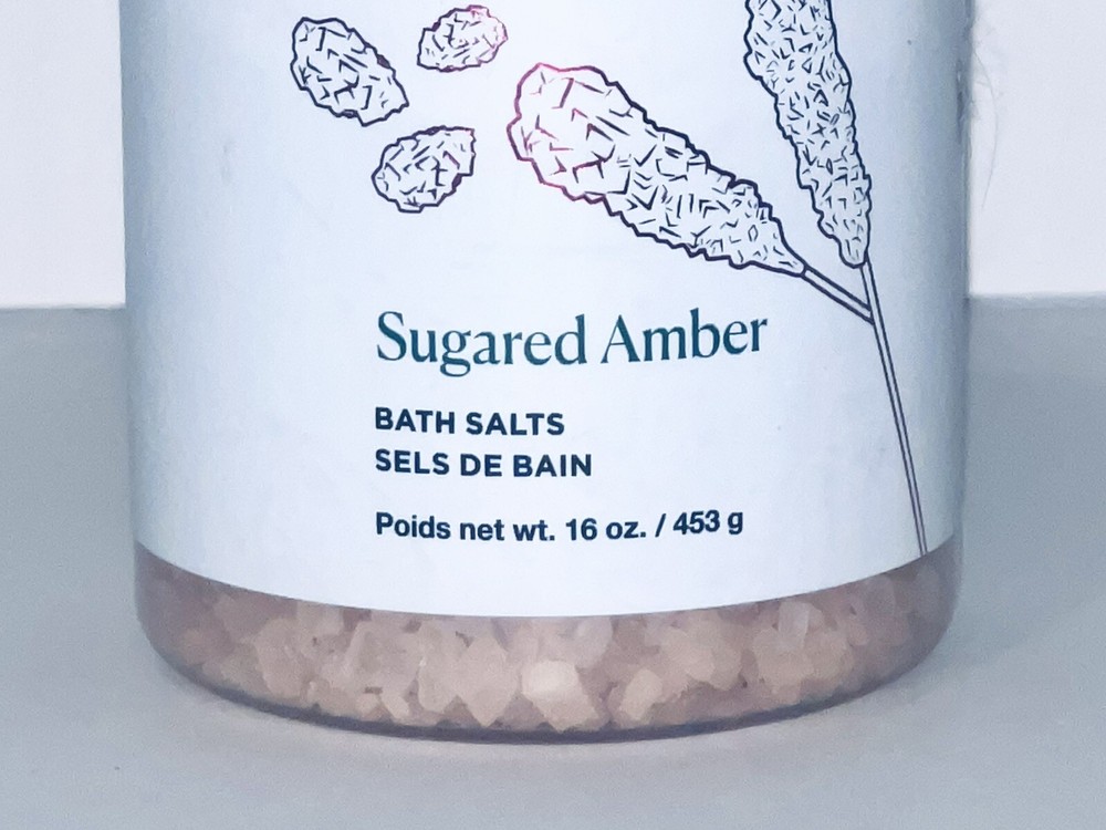 arbonne ~ Sugared Amber ~ Bath Salts 16 Oz New NIB
