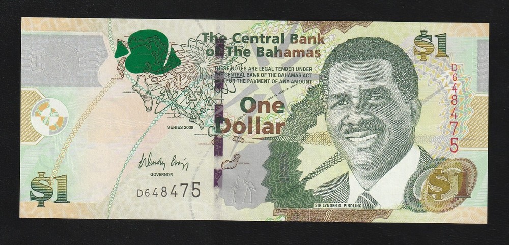 Bahamas, 1 Dollar, 2008, P-71, Uncirculated Banknote
