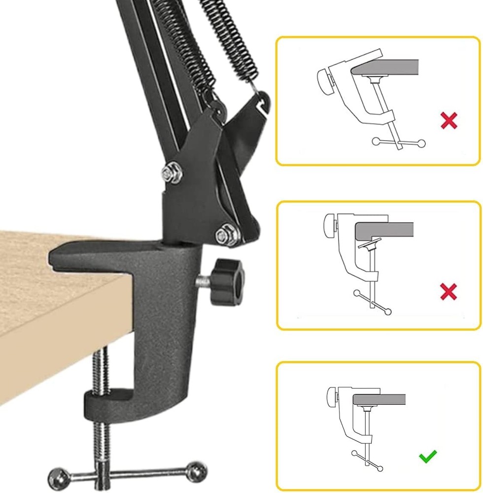 Adjustable Desk Light Mount Clamp