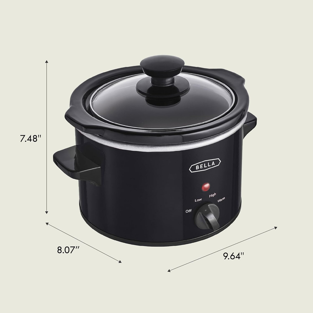 1.5 QT Slow Cooker, Black