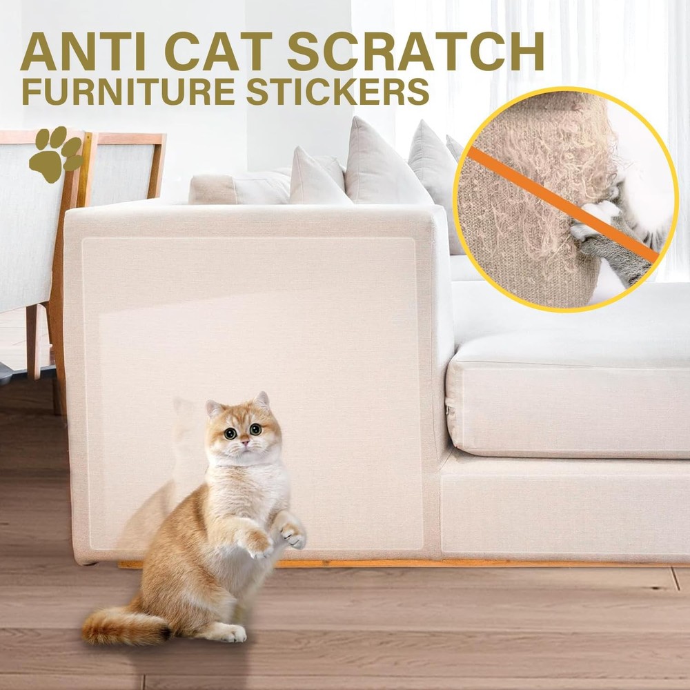Door Protector from Dog Scratching - Cat Scratch Door Frame Single Side Adhes...