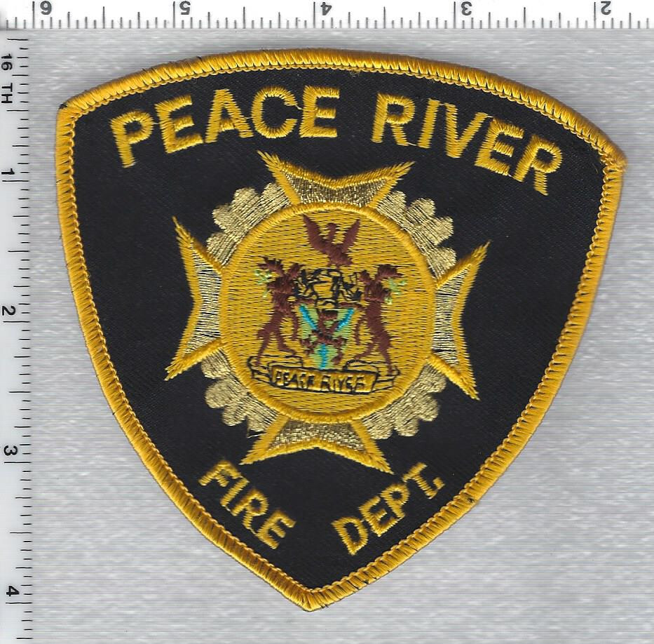 Peace River Fire Department  (Alberta, Canada)  Yellow Shoulder Patch