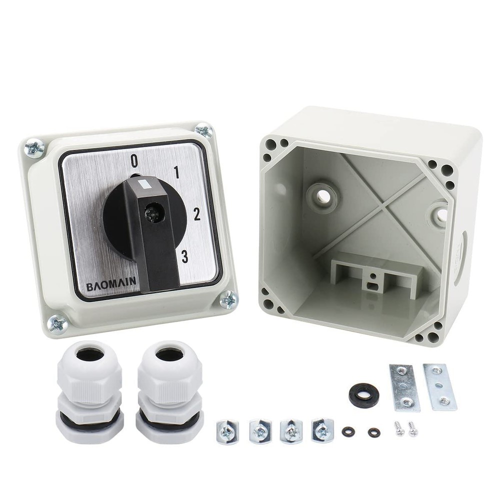 Baomain Universal Rotary Changeover Switch SZW26-20/D202.2D with Master Switch E