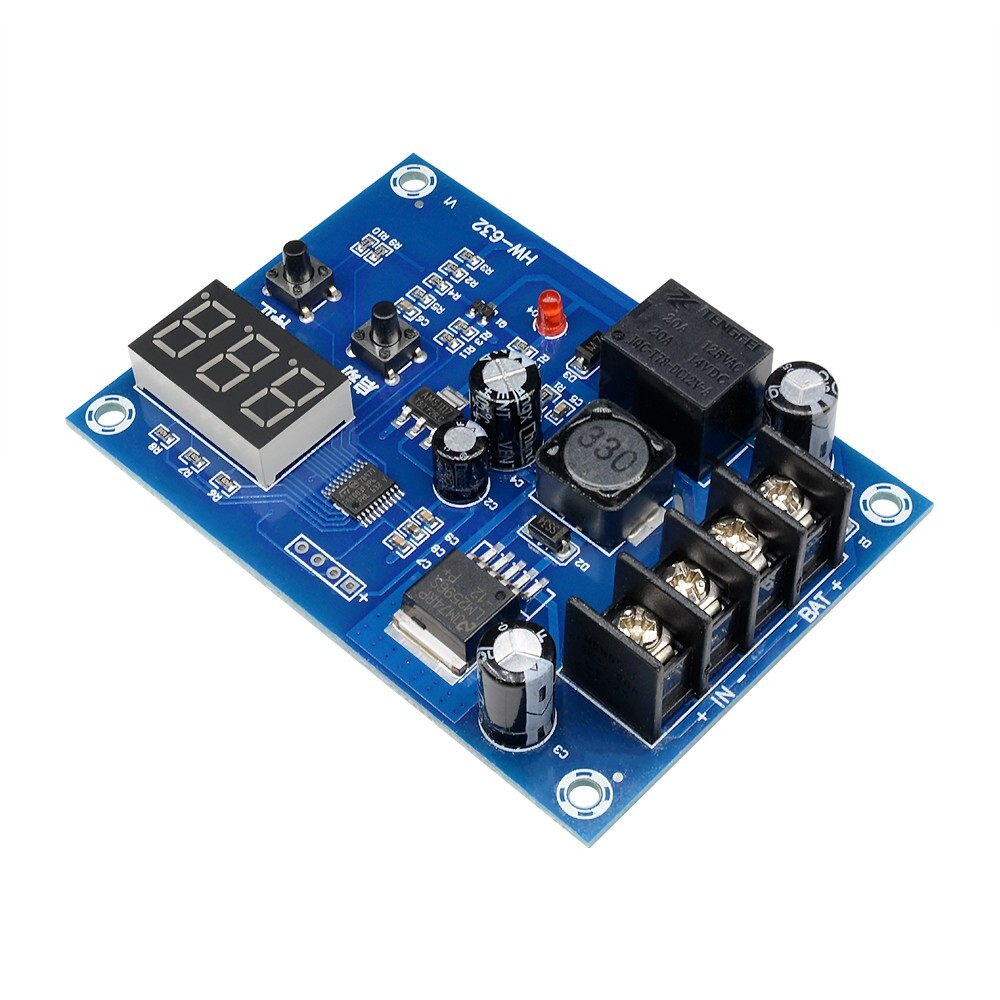 12V - 24V Battery Charge Controller Protection Module w/ LED Voltmeter XH-M603