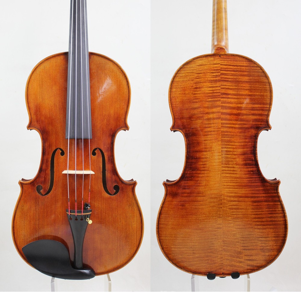 Master Performance!A Strad Viola Copy,16",Aubert bridge! #8260
