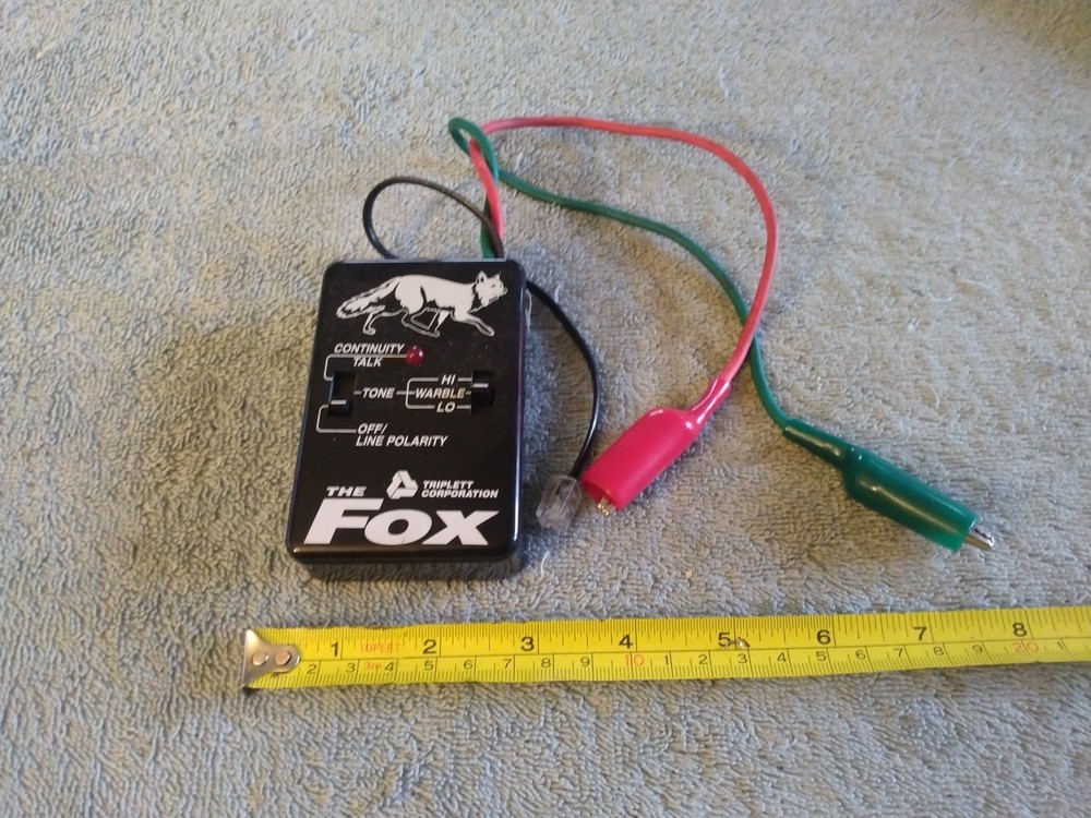 Vtg Triplett Hound2 Wire Identification Tool & Fox Tele Line Tester