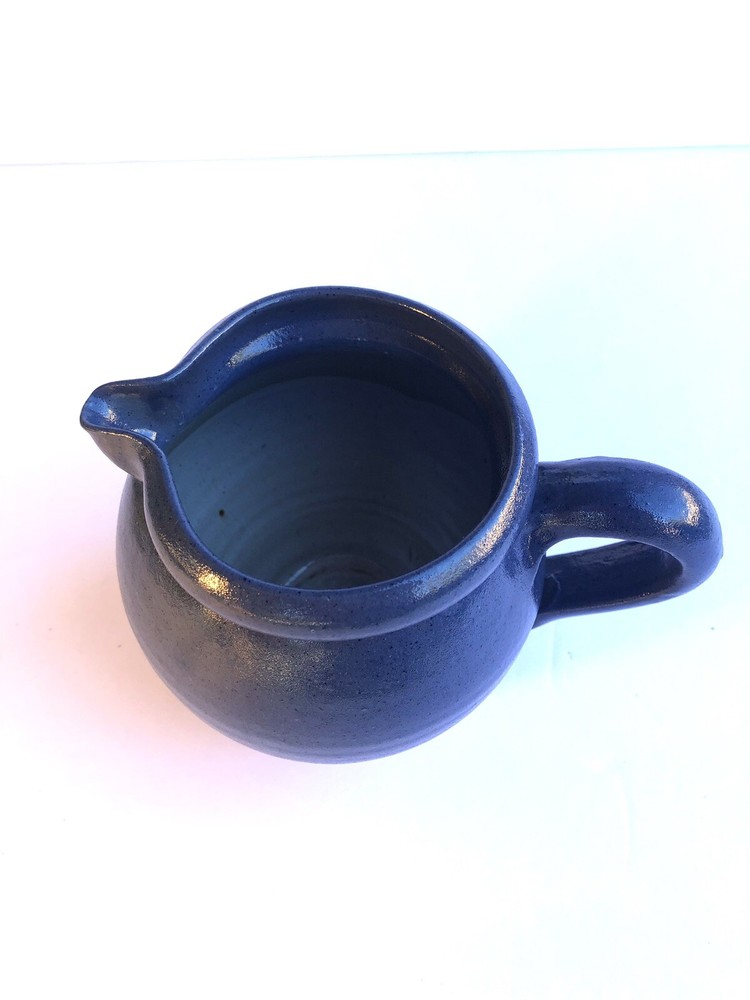 Devica Gres de Viana Portugal Handmade Blue Stoneware Pitcher 18oz