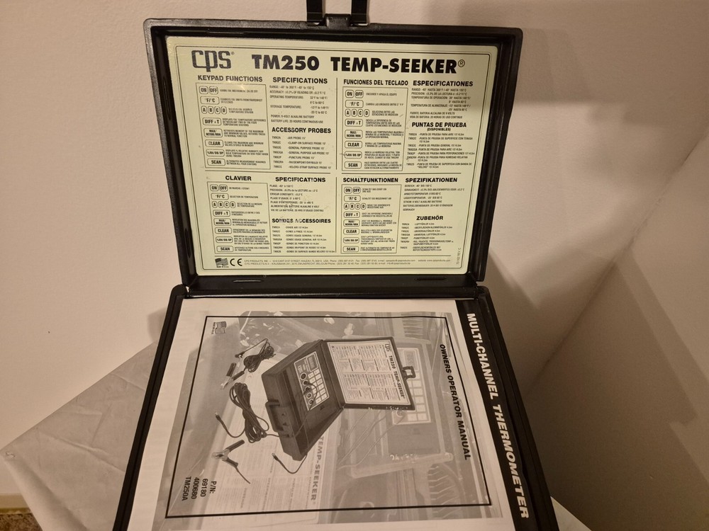  CPS Temp-Seeker TM250 Multi-Channel Thermometer.