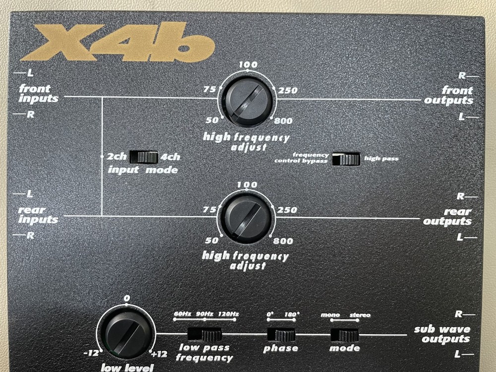 Old School Lanzar X4b — Optically Isolated Constant Bass Processor/Crossover,NOS