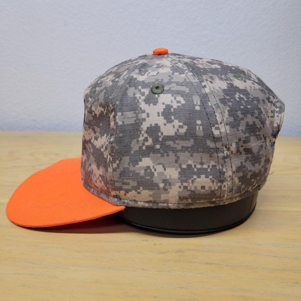 Superman DC Comics Camo Orange Baseball Cap Snapback Youth Adjustable Used