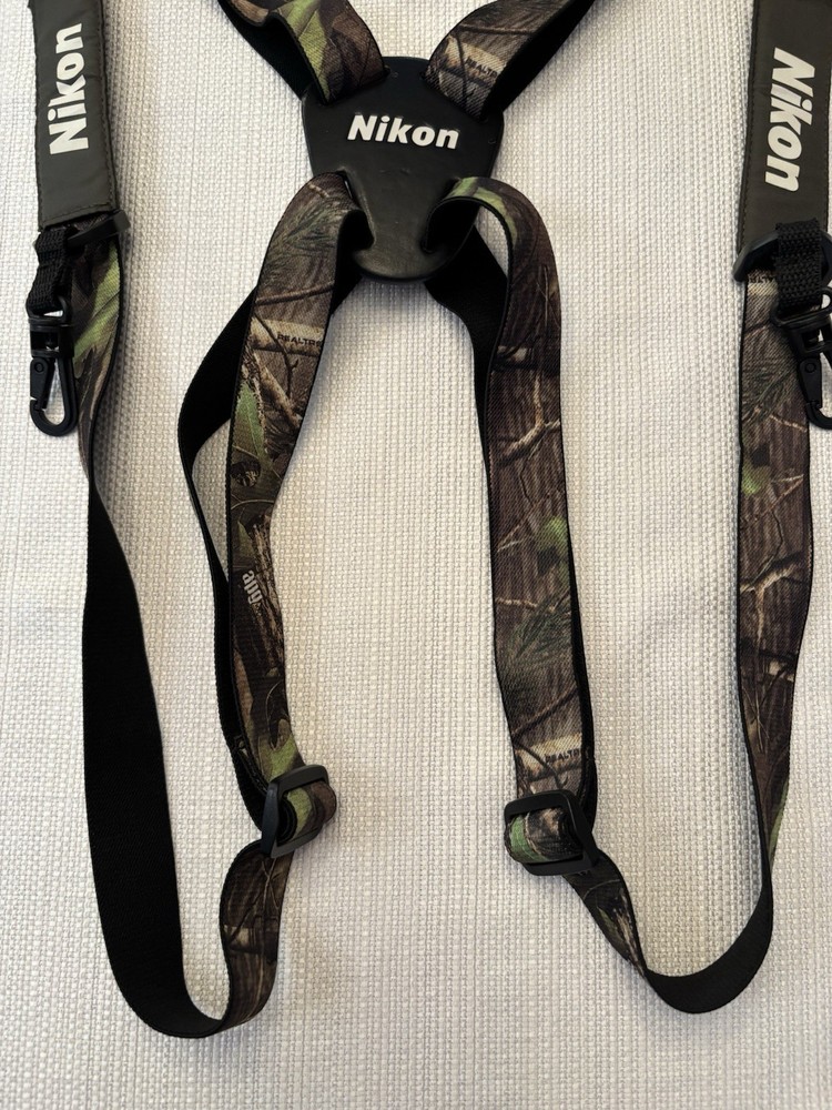 Nikon ProStaff Suspender Harness Binocular Adjustable Strap in RealTree Camo