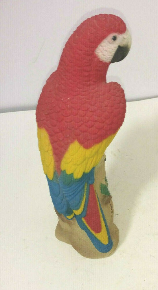 Parrot Sand Sculpture Figurine 9" Tall