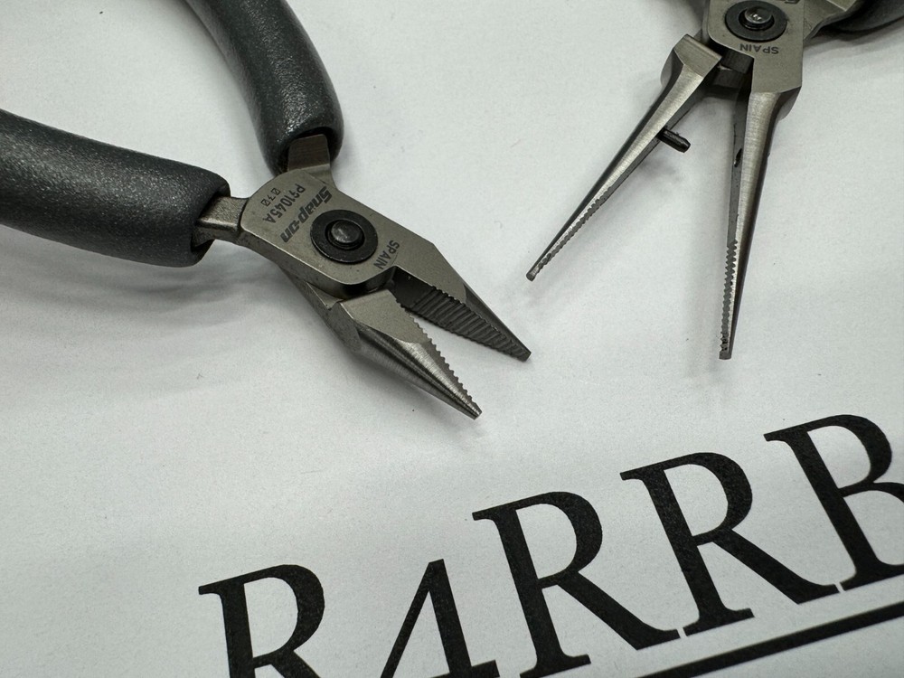 Snap-on Tools DARK TITANIUM SOFT GRIP Needle & Snipe Nose Precision Pliers Set