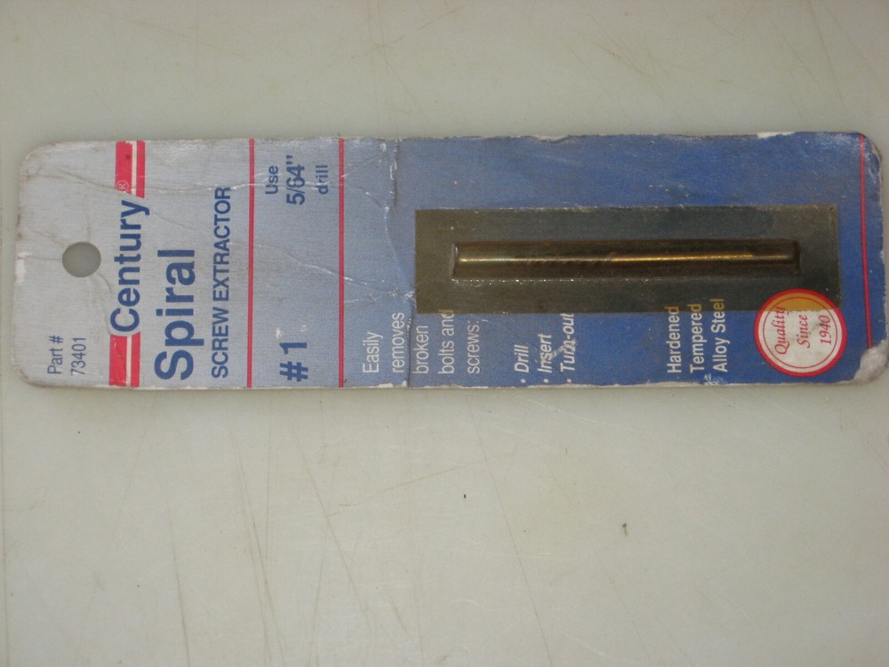 NEW #1 Spiral Srew Extractor, CENTURY # 73401