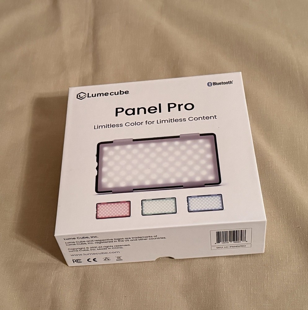 New NIB Lume Cube Panel Pro Shoe Mount LED Compact RGB Light Panel