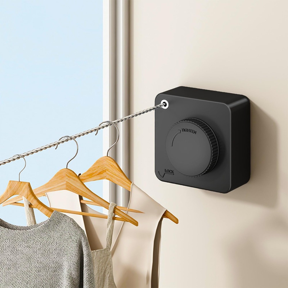 GMOX Compact Mini Retractable Clothesline,Heavy Objects-15.1FT