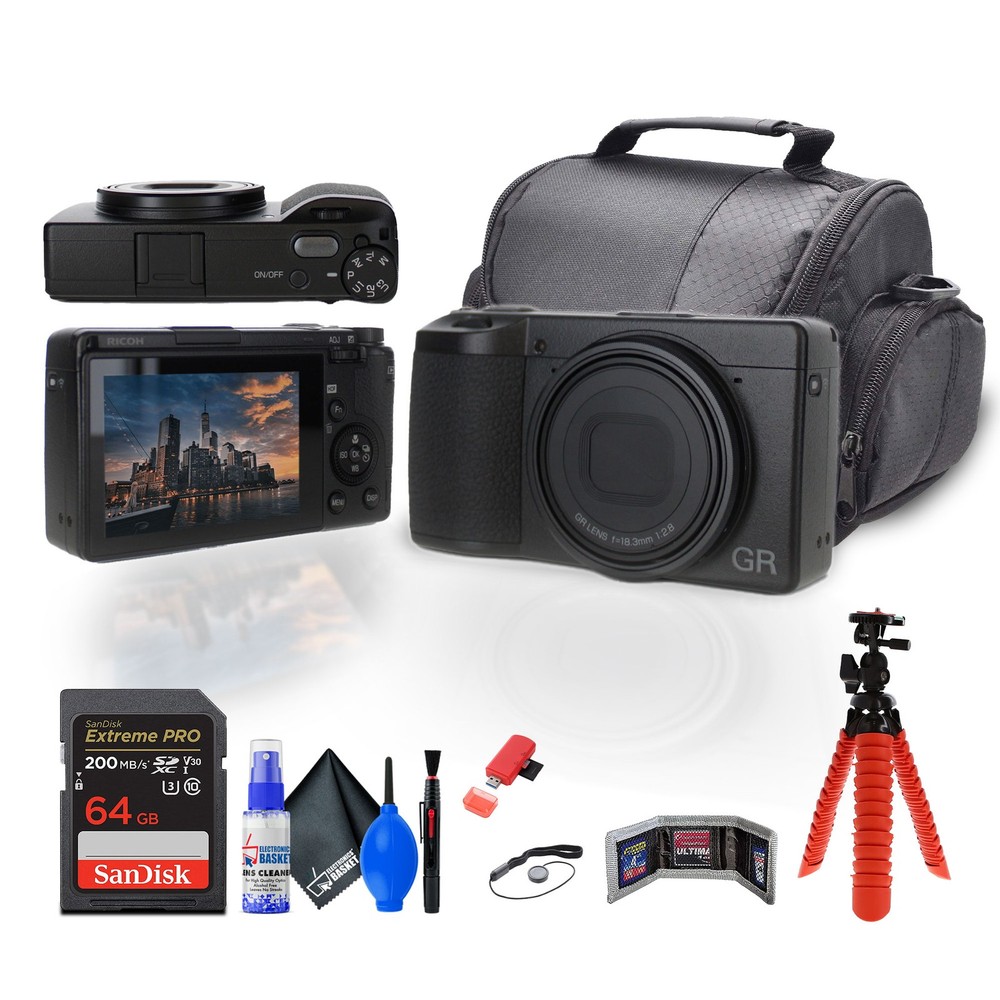 Ricoh GR III HDF Digital Camera Bundle with Accessories