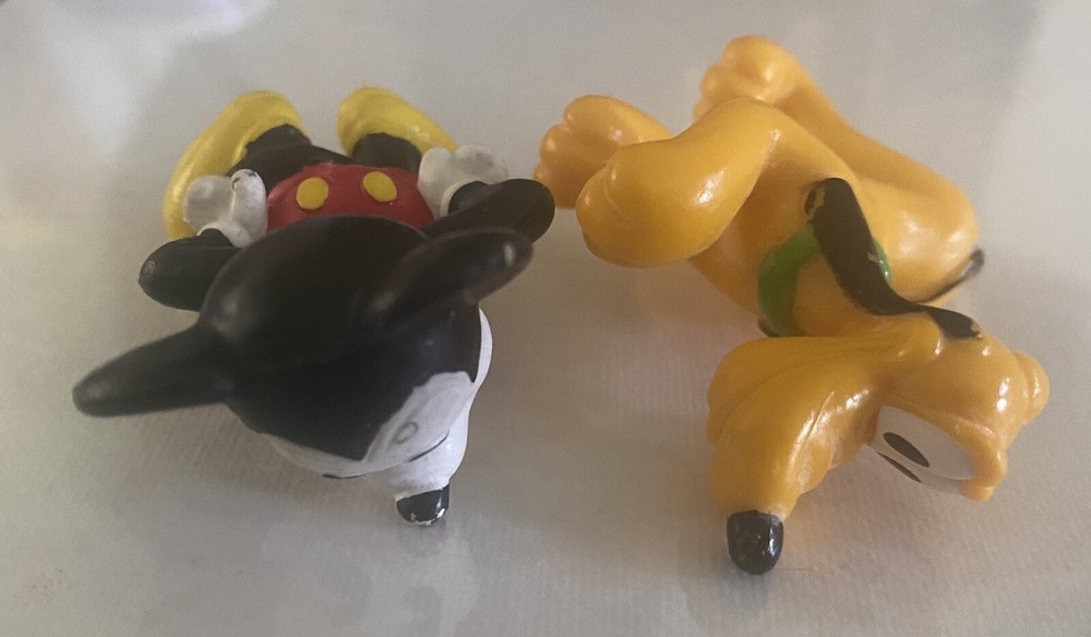 1984 Bully Pie-eyed Mickey Mouse With Additional Pluto figure