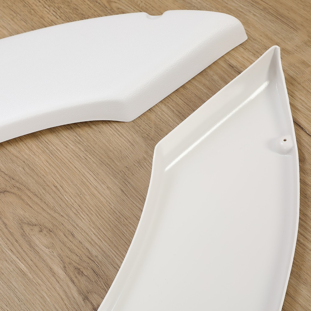 Left & Right Tandem Trailer Fender Skirt In White For RVs Campers And Trailers