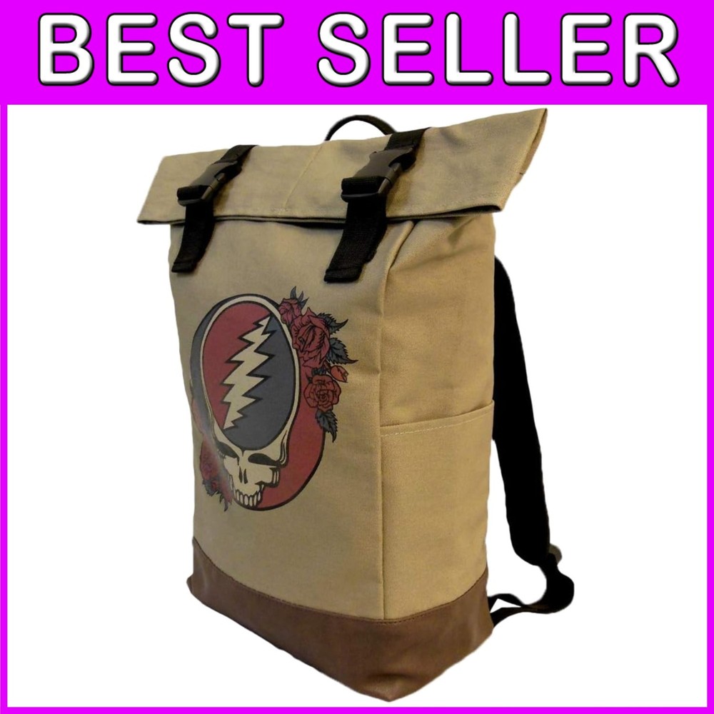 Grateful Dead Canvas Backpack - Steal Your Face Logo