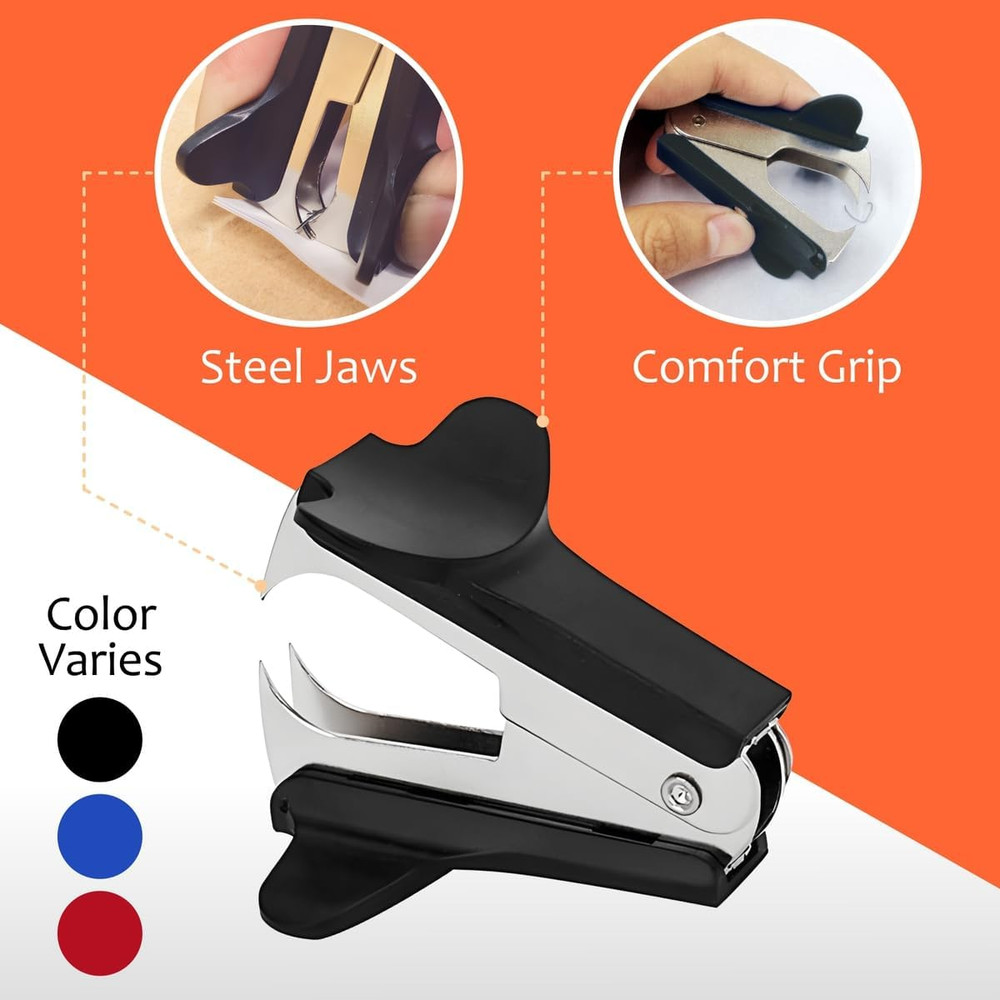 Staple Remover 2 Pack Staple Puller Pinch Jaw Style Staple Remover Tool, Stapler