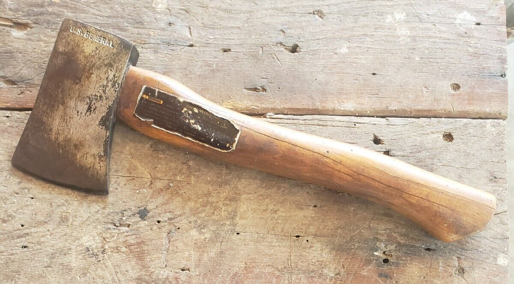 U.S. GENERAL 20oz. HATCHET AXE ORIGINAL HANDLE + LABEL