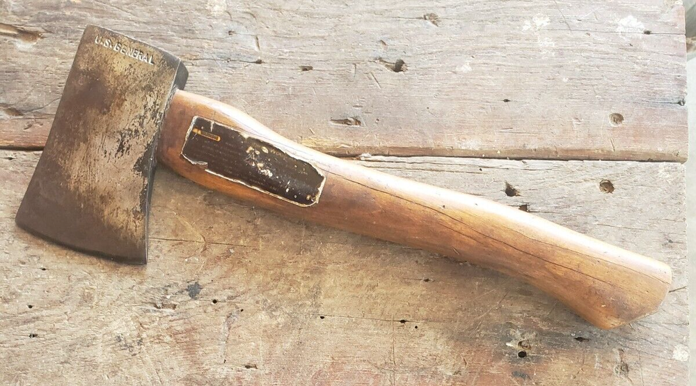 U.S. GENERAL 20oz. HATCHET AXE ORIGINAL HANDLE + LABEL