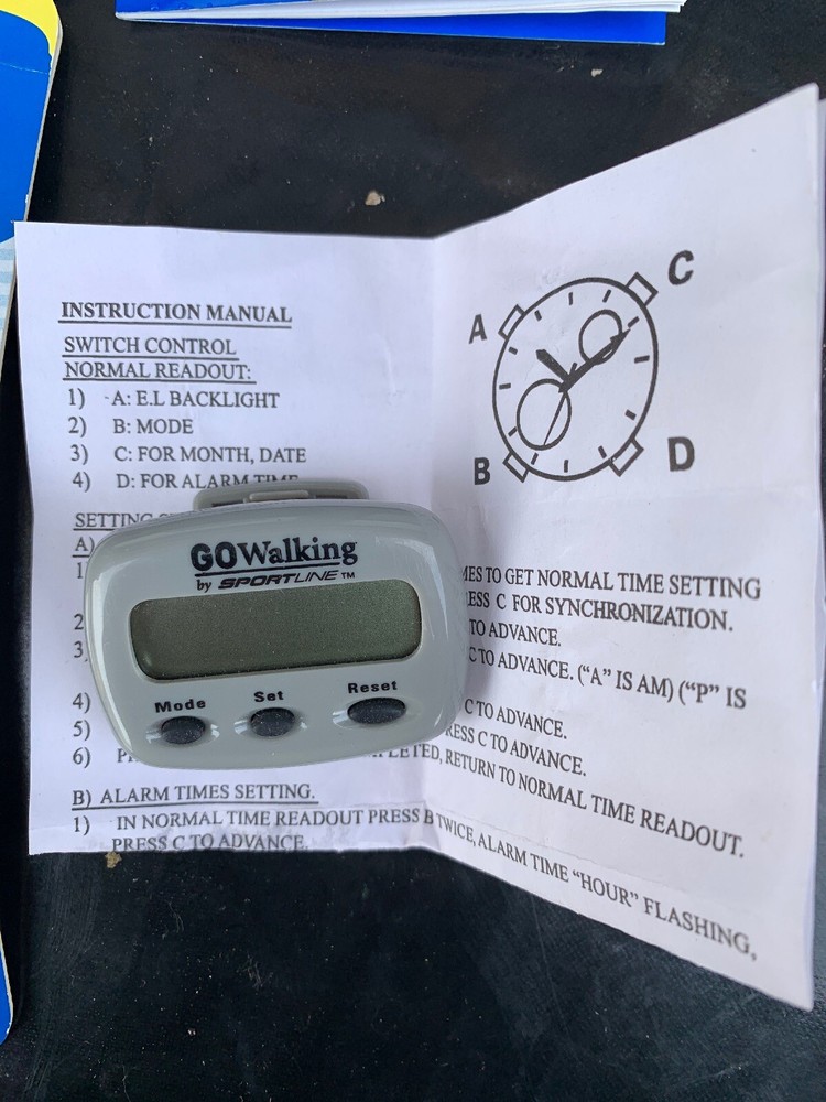 step and distance pedometer.