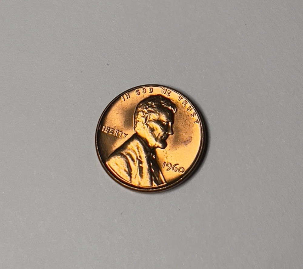 1960 1C Large Date RD Lincoln Cent