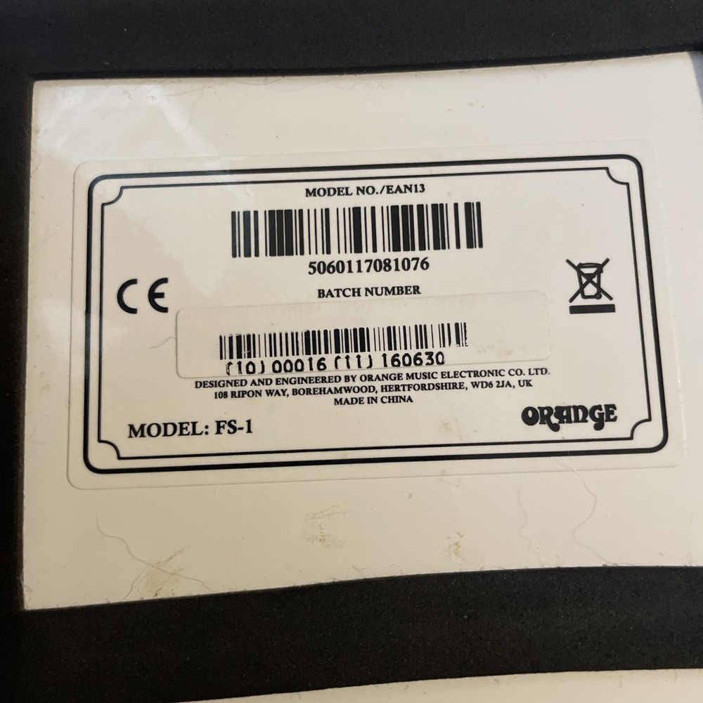 Orange FS-1 Single Button Footswitch