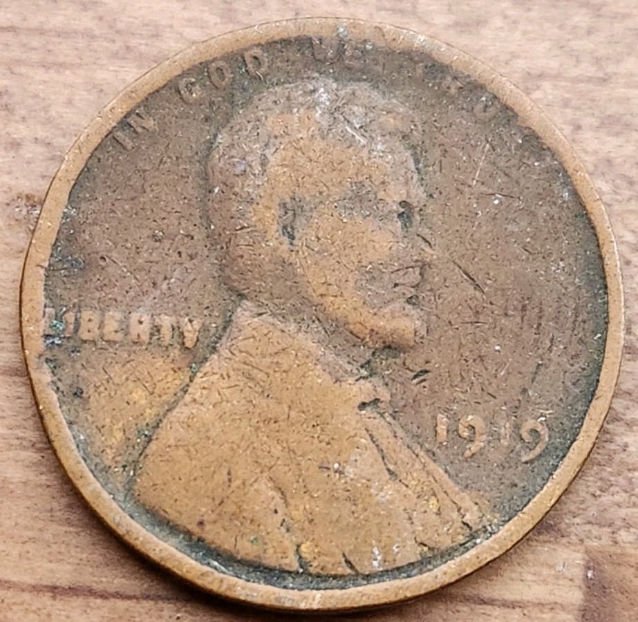 1919 Lincoln Wheat Cent - AU