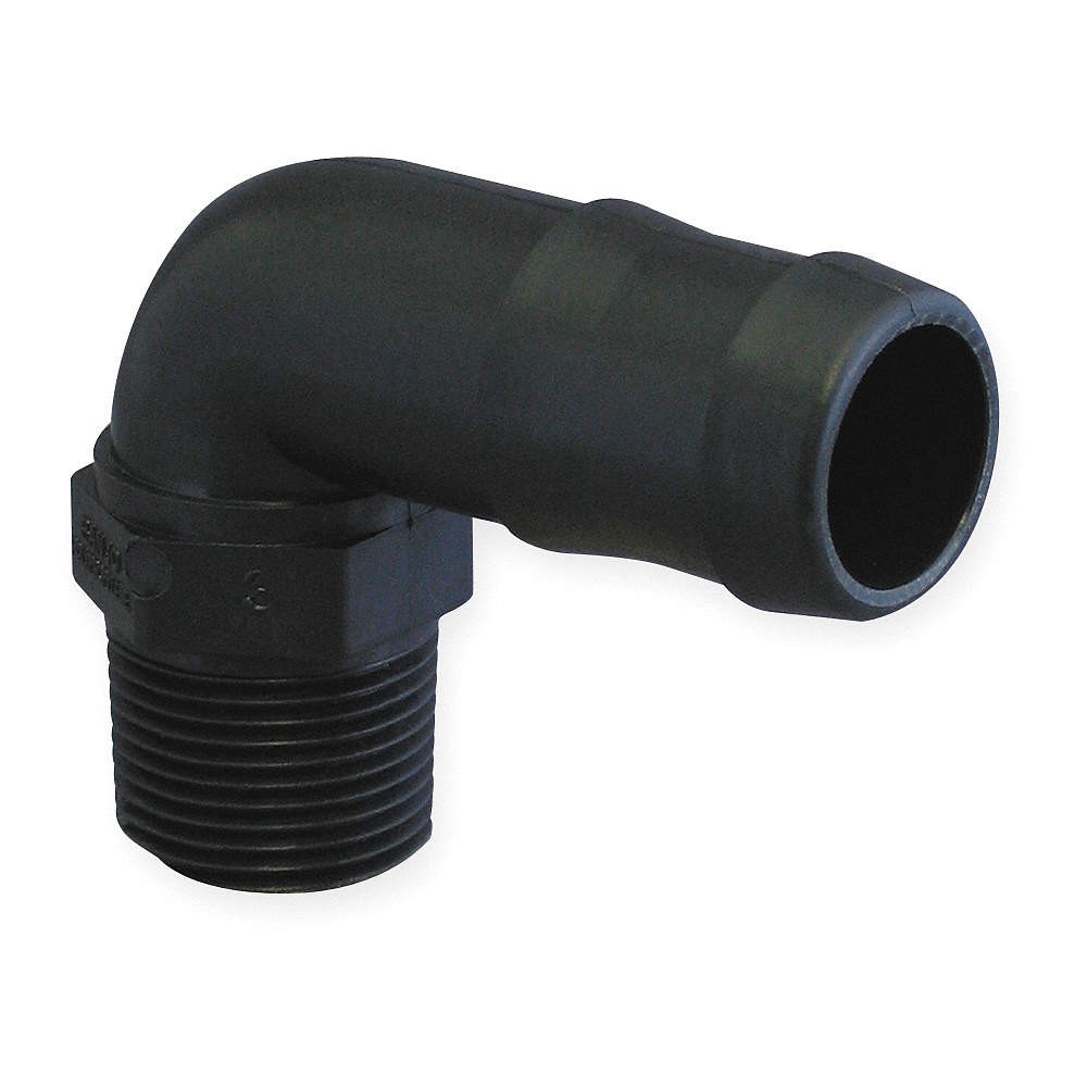BANJO HB025/050-90 Barbed Hose Fitting,Hose ID 1/2",NPT 3DTN2