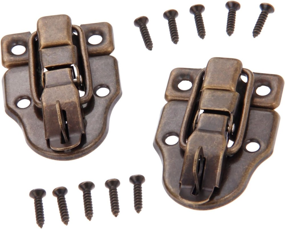 dophee 2Pcs Antique Bronze Retro Style Box Toggle 2 Pieces,