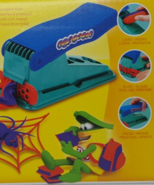 Play-Doh Fun Factory Set + Tools. Creative Shapes Imagination Squeezable Fun!