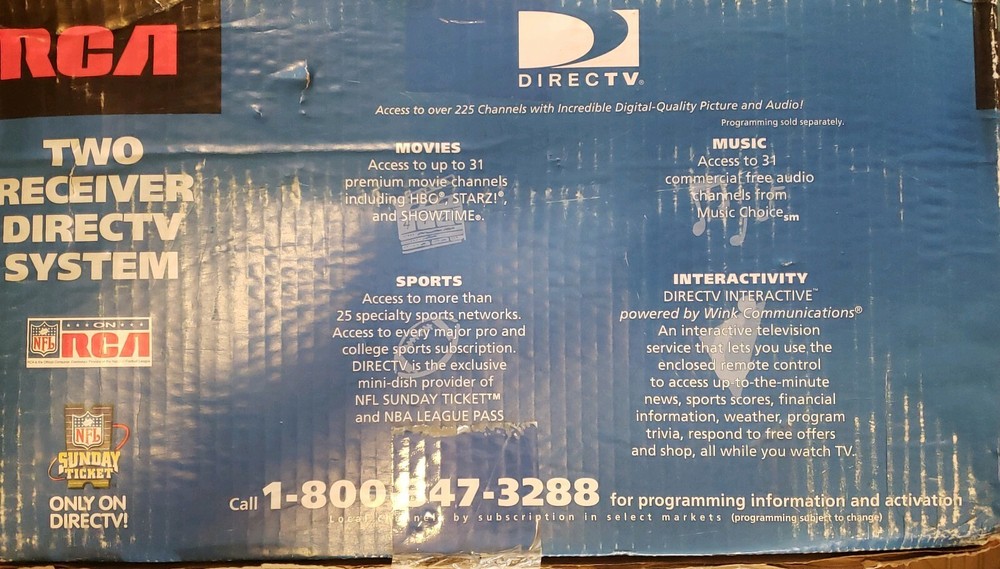 RCA TWO RECEIVER DIRECTV SYSTEM MODEL DSM433RGA